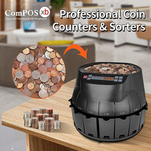 Trieuse de compteur de pièces de monnaie Machine de comptage de pièces automatique professionnelle de bureau multi-pays ILS - Product Image 5