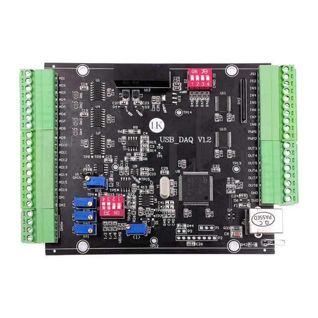 USB Multifunctional Data Acquisition Card Labview Raspberry Pi C Tutorial Industrial Control Learning Board ad-da-p