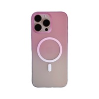 Coque de téléphone magnétique ultra-fine en PC effet dégradé givré pour iPhone 18 17 16 15 14 13 Pro Max, protection mate douce pour la peau