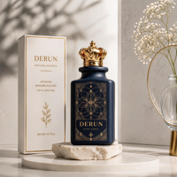Ensemble de flacons de parfum de luxe carrés en verre vides de 50 ml avec emballage cadeau personnalisé en gros pour cadeaux, couleur personnalisée