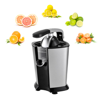 Elektrische Citruspers Machine 85W Hefboomarm Sinaasappelpers Roestvrij Staal Citruspers Twee Kegels Anti-Drip voor Thuis