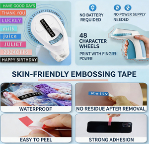 <b>3D</b> <b>printer</b> Fashionable portable color tape label <b>printer</b> - Manual pressing DIY creative household LOGO wholesale - Product Image 5