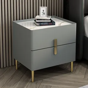 High Quality Modern Wooden Hotel Bedside Table Nightstand With Drawers Chest Bedside Cabinet Bedroom