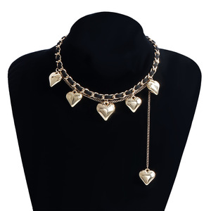 Châu Âu và amrican chéo-bordr jwlry <span class=keywords><strong>elgant</strong></span> Y2K Hart exaggratd chokr VT rop NICH dsign SWT mát tassl - Product Image 3