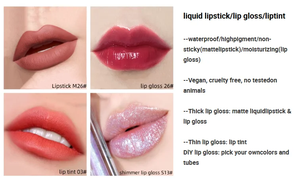 Rouge à lèvres liquide mat à étiquette privée, logo personnalisé, longue tenue, imperméable, gloss à lèvres - Product Image 5