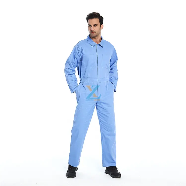 सुरक्षा संरक्षण आग प्रतिरोधी Workwear En340 100 कपास Coveralls