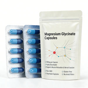 Cápsulas de Glicinato de Magnesio Orgánico, Apoyo para Huesos y Nervios, Recetas Personalizadas, Marca Privada, ODM, OEM, Certificación HALAL, KOSHER y USDA - Product Image 3