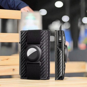 For Boshiho <b>RFID</b> <b>Blocking</b> Slim <b>Wallet</b> Elastic Band Money Clip Zipper Coin Pocket Magnet Expandable Card Case Lining Material - Product Image 5