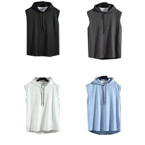 Camiseta sin Mangas Vintage Ecológica Personalizada para Hombre, Transpirable, de Alta Calidad, Estilo Urbano de Verano, Delgada, con Capucha - Product Image 6