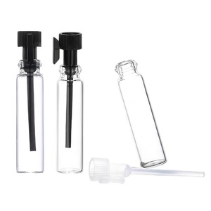 Wholesale Eco-friendly Glass Perfume Dispenser Spray <strong>Bottle</strong> Round 1ML 1.5ML 2ML 3ML Pump Sprayer Screen Printing MOQ 100pcs - Product Image 1