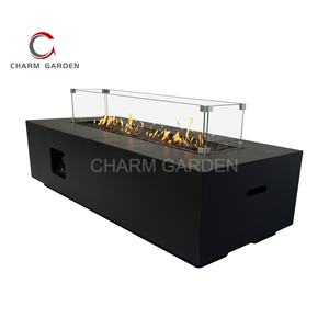 Foyer au gaz rectangle moderne Chauffage de terrasse en <span class=keywords><strong>béton</strong></span> d'extérieur élégant <span class=keywords><strong>Prix</strong></span> direct d'usine Meubles de Offre Spéciale - Product Image 5