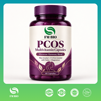 Capsule Multivitaminiche Naturali per PCOS con Myo D-Chiro Inositolo e CoQ10, Supporto per Donne, Fornitore di Capsule Multivitaminiche per PCOS