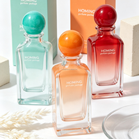 Flacons de parfum transparents personnalisables de luxe 85 ml, très demandés, disponibles avec bouchons et boîtes d'emballage