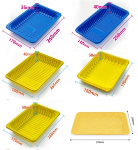 Bandeja de plástico RPP reciclable personalizada con tapa caja de comida desechable contenedor <span class=keywords><strong>para</strong></span> pastel Sushi galleta azúcar sándwich fideos - Product Image 2