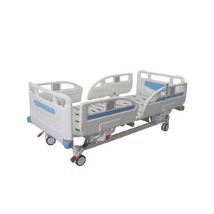 Lit d'hôpital électrique ORP à 5 fonctions avec barrières latérales en ABS, lit de soins intensifs multifonctionnel réglable pour clinique - Product Image 1