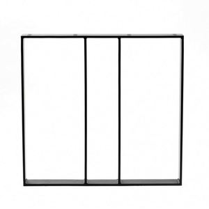 WEKIS Modern Farmhouse Design Metal <b>Table</b> Legs with <b>Black</b>/Clear Powder Coating for Outdoor Home Bar & Dining <b>Tables</b> - Product Image 2