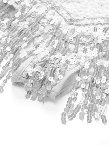 6-14 Ropa elegante Latina Sin mangas Lentejuelas Ropa de baile Leotardos Mono Niños Niñas Ropa de rendimiento Vestidos de baile - Product Image 5