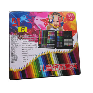 288Pcs Nhựa Trẻ Em Crayon Màu Trường Hợp Bút Chì Dầu Pastel Nhà Sản Xuất Nghệ Thuật Vẽ Kit Set Cho Các Trường Học Sử Dụng 288 Nhựa Bút Chì Màu Cho - Product Image 4