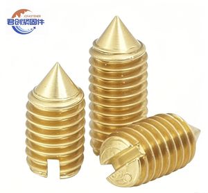 <span class=keywords><strong>Prix</strong></span> usine KIMI vis d'assemblage conique autobloquante sans tête <span class=keywords><strong>M2</strong></span> <span class=keywords><strong>M2</strong></span>.5 M3 M4 M5 vis de verrouillage à pointe en laiton Machine à rainurer à tête plate - Product Image 1