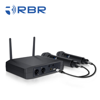 Meilleur Système de Microphone Sans Fil UHF Dynamique Rechargeable Portable Bm630, 99 Canaux pour Église Karaoké Discours XLR Infrarouge SYNC