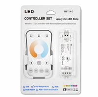 Contrôleur de bande LED CCT 2 canaux SKYDANCE 10A + télécommande RF sans fil pour variateur de lumière LED pour température de couleur 12V 24V