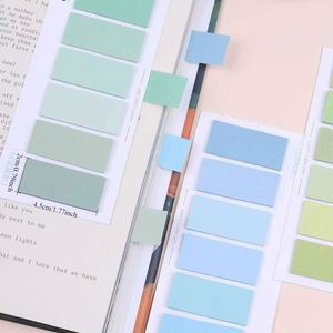 Candy Color Gradient Self-Adhesive Sticky Notes Colorful Index Tabs <b>Bookmarks</b> Classification Labels Essential School Office - Product Image 2