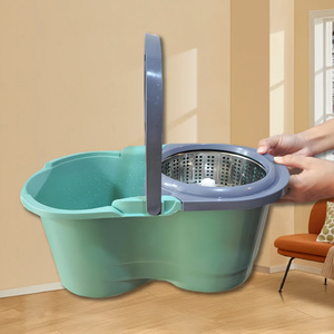 Nhà bếp sàn làm sạch lau xô đặt thép cực giỏ nhựa thân thiện với môi trường 700ml Công suất ma thuật 360 quay dễ dàng bóp - Product Image 3