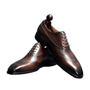 Chaussures habillées confortables pour hommes en cuir de vachette, à lacets, antidérapantes, à bout pointu, pour affaires et occasions formelles – Collection Automne - Product Image 6