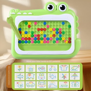 Tableau magnétique personnalisé OEM ODM en forme de <span class=keywords><strong>crocodile</strong></span>, vente en gros, jouet éducatif magnétique à billes pour enfants, cadeau pour l'éducation précoce - Product Image 5