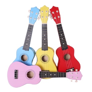 Ukelele de juguete para niños de 21 pulgadas, 4 cuerdas, lindo ukelele para bebés y niños, Juguete musical de madera, instrumento Musical de desarrollo de rima - Product Image 1