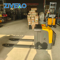Transpaleta Eléctrica ZIVEAO de 3 Toneladas con Batería de Litio de Carga Rápida, Carro de Manipulación de Carga para Pasillos Estrechos
