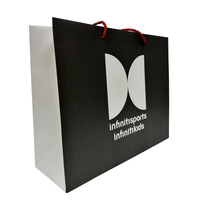 Sac cadeau pour vêtements et chaussures, emballage en papier recyclable, papier artistique écologique, biodégradable, luxe, noir, personnalisable