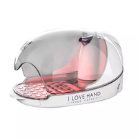 Appareil de soin des mains et des ongles professionnel, type capsule spatiale, avec vapeur anionique et double éclairage, pour manucure et spa
