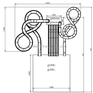 大人の屋外ウォータースポーツ商業アクアテーマパーク機器リゾート場所カスタムグラスファイバーウォータースライドグループ - Product Image 2
