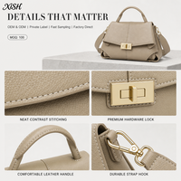 Sac à main en cuir véritable pour femme XISHANG avec logo personnalisé, sac à main de créateur à poignée supérieure, marque privée, Sac En Cuir Bolso Mujer OEM ODM