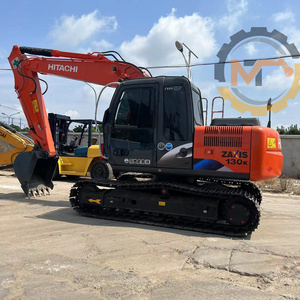 Excavadora de cadenas Hitachi ZX130 usada a precio económico, alta potencia de excavación, 1 año de garantía, pintura original, buen estado, para el sur. - Product Image 1