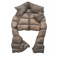 Veste matelassée courte à col montant pour homme, de qualité supérieure, personnalisée en usine, pour l'hiver, décontractée et épaisse