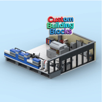 Kit de blocs de construction MOC sur mesure, matériau ABS, personnalisation de la marque, cadeau pour événement clé de la société