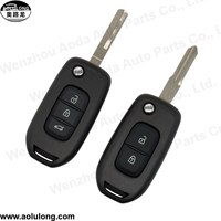 Coque de clé de voiture télécommandée de haute qualité pour Renault Kadjar Captur Megane 2/3 boutons, étui de clé de véhicule sans logo