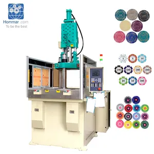 Mini Hydraulic Rotary Plastic Injection Machine Making Machine Poker Chips Printer Machine