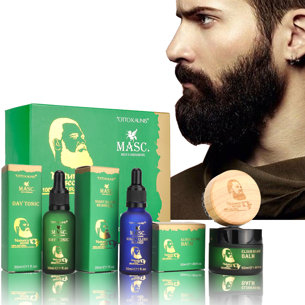Подарочная упаковка HODM, 100% натуральные масла для борьбы с избавлениями и уничтожения бактерий, масло для бороды и бальзам, наборы для ухода за логотипом на заказ