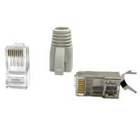 Hochwertiges 8 P8C Loch vergoldet Cat6 Pass Through Modular Plug Ethernet