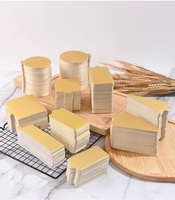100 pièces de mini supports à gâteaux dorés, petits supports à dessert, bases rondes en carton, espaceurs pour gâteaux, tapis de cuisson pour la décoration de gâteaux