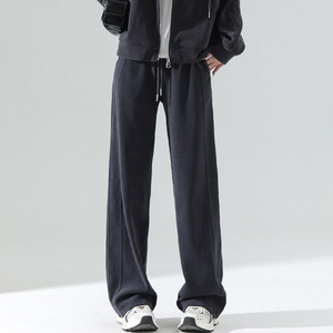 Ensemble sportif décontracté pour femme, nouveau style printemps-automne-hiver, veste sweat-shirt et pantalon large, ensemble deux pièces - Product Image 5