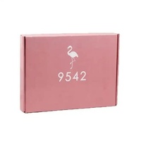 Caja de Cartón Rosa para Envíos Postales, Caja de Embalaje Ecológica para Cosméticos, Caja de Cartón para Envíos con Logotipo Personalizado