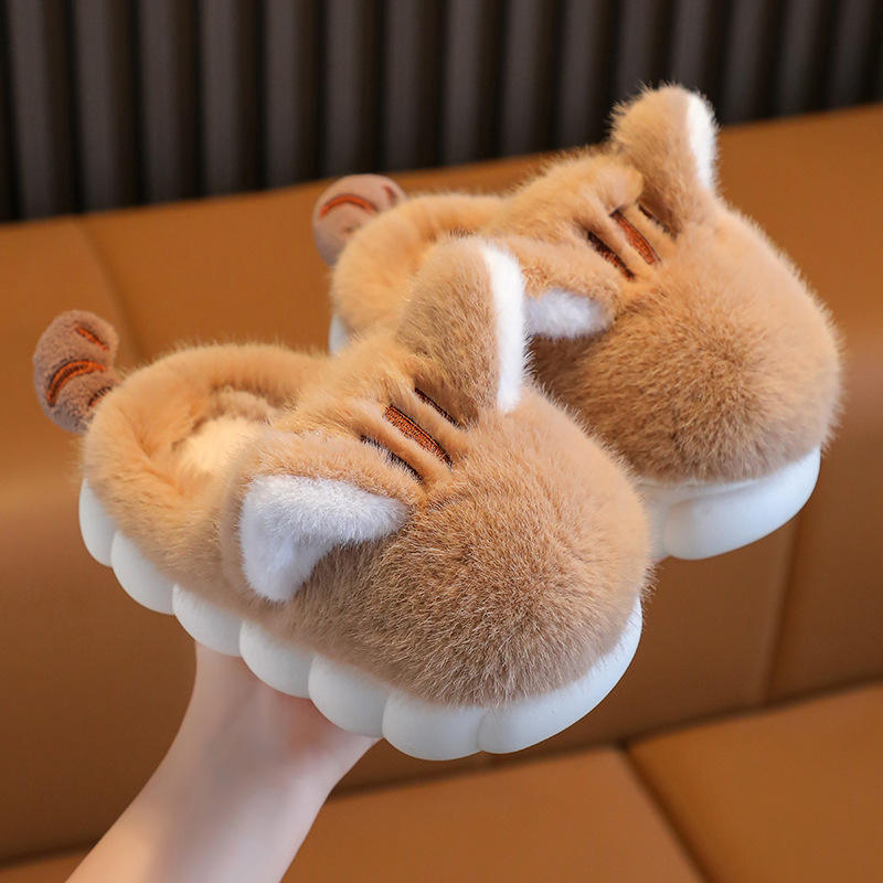 Pantoufles kaki pour chatons