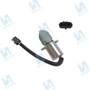 Válvula de solenoide de parada de combustible de 12V 24V 3919422 3934171 6681513 Solenoide de cierre para motor 5.9L 8.3L