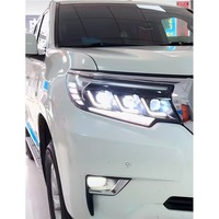 Nouvel ensemble de phares avant 12V à trois lentilles Full LED avec feux de jour pour Toyota Prado
