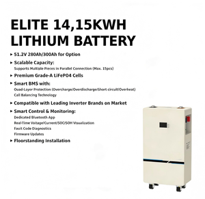 Lithium Iron Phosphate Battery Stackable Solar Battery 15KWh Portable Lithium Battery Hybrid Grid Home <b>Energy</b> <b>Storage</b> <b>System</b> - Product Image 2