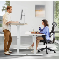 Bureaux d'ordinateur de sport et de jeu électriques à hauteur réglable de 1200/1400mm au design moderne pour le bureau